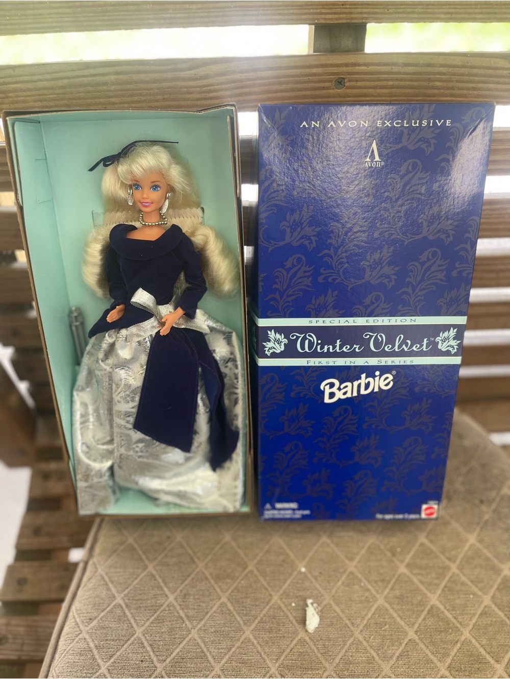 Winter Velvet Barbie Doll in Box